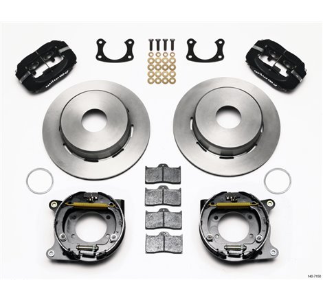 Wilwood Forged Dynalite P/S Park Brake Kit Big Ford New 2.50in Offset Currie Blank