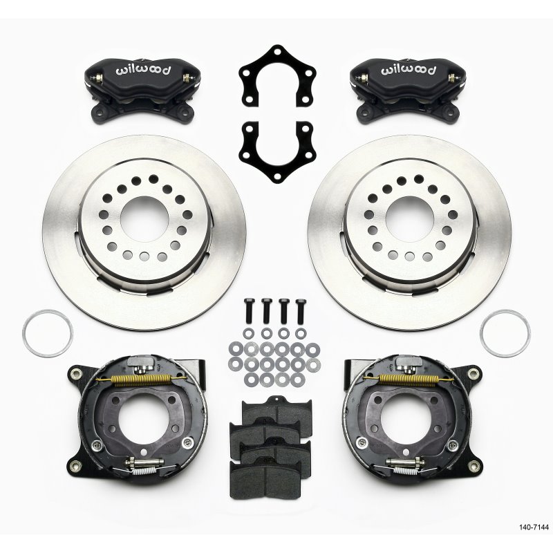 Wilwood Forged Dynalite P/S Park Brake Kit Mopar/Dana 2.36in Off w/Snap Ring Brng