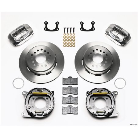 Wilwood Forged Dynalite P/S Park Brake Kit Polished Small Ford 2.66in Offset