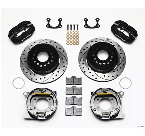 Wilwood Forged Dynalite P/S Park Brake Kit Drilled Small Ford 2.66in Offset