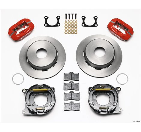 Wilwood Forged Dynalite P/S Park Brake Kit Red Big Ford 2.36in Offset Currie Blank