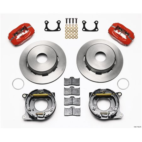 Wilwood Forged Dynalite P/S Park Brake Kit Red Big Ford 2.36in Offset Currie Blank