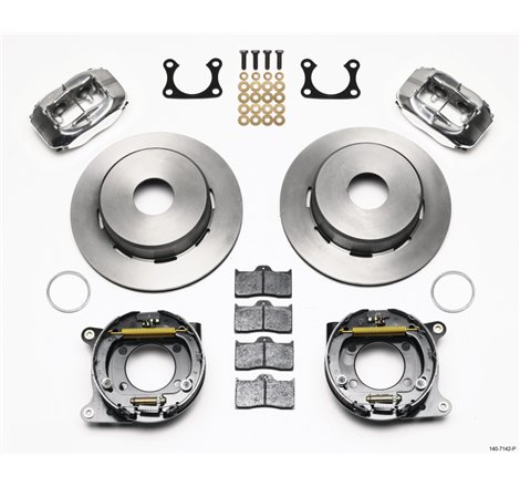 Wilwood Forged Dynalite P/S Park Brake Kit Polished Big Ford 2.36in Offset Currie Blank