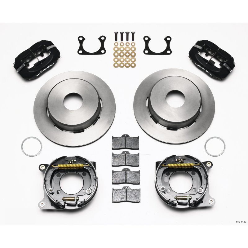 Wilwood Forged Dynalite P/S Park Brake Kit Big Ford 2.36in Offset Currie Blank