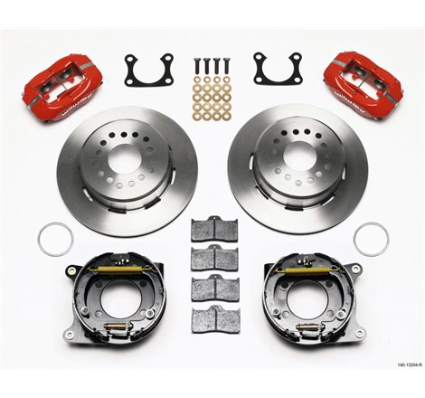 Wilwood Forged Dynalite P/S Park Brake Kit Red Big Ford 2.36in Offset