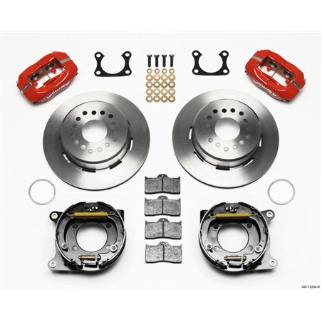 Wilwood Forged Dynalite P/S Park Brake Kit Red Big Ford 2.36in Offset