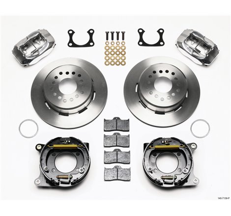 Wilwood Forged Dynalite P/S Park Brake Kit Polished Big Ford 2.36in Offset