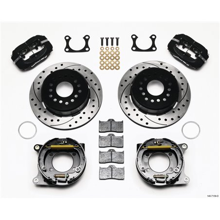 Wilwood Forged Dynalite P/S Park Brake Kit Drilled Big Ford 2.36in Offset