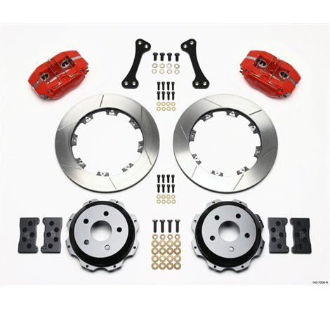 Wilwood Dynapro Rear Kit 12.19in Red Subaru Impreza WRX