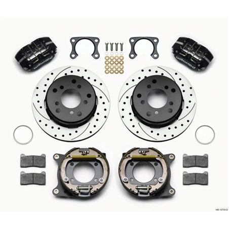 Wilwood Dynapro Lug Mount P/S Park Brake Kit Drilled Big Ford 2.00in Off Bronco 5 x 5.50