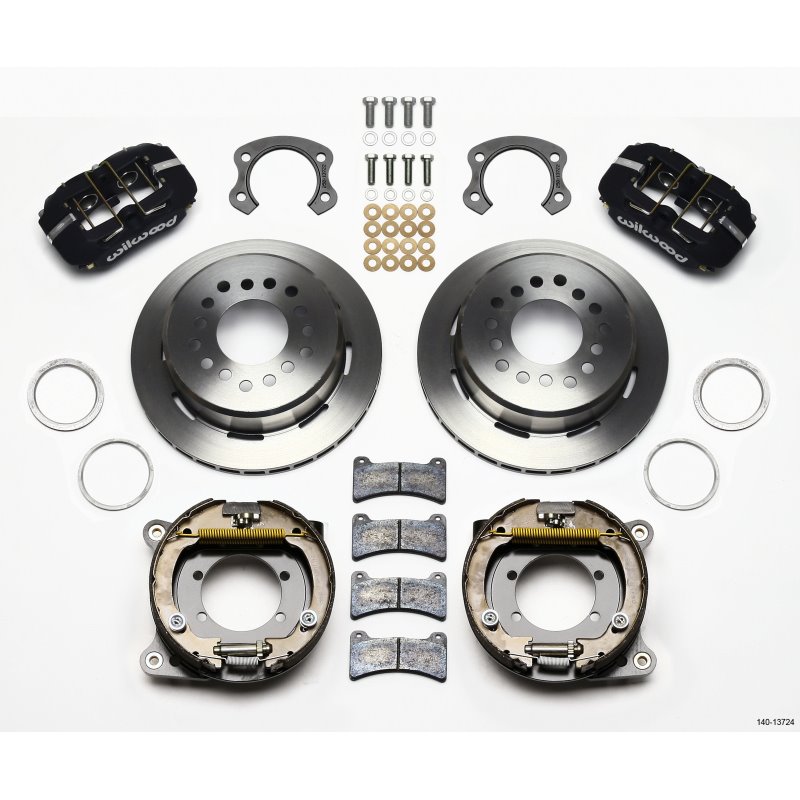 Wilwood Dynapro Low-Profile 11.00in P-Brake Kit Ford 8.8 Special w/2.50in Offset-5 Lug