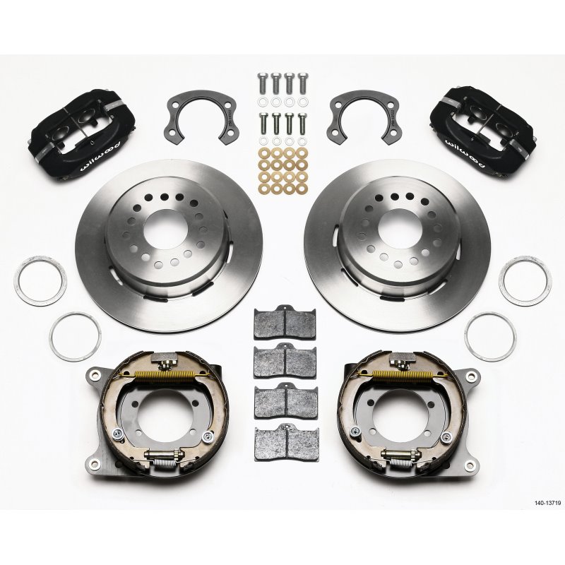 Wilwood Forged Dynalite P/S Park Brake Kit Ford 8.8 Special w/2.50in Offset-5 Lug