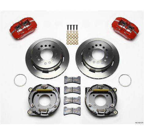 Wilwood Dynapro Low-Profile 11.00in P-Brake Kit - Red BOP Axle 2.75in Bearing 2.75 Offset