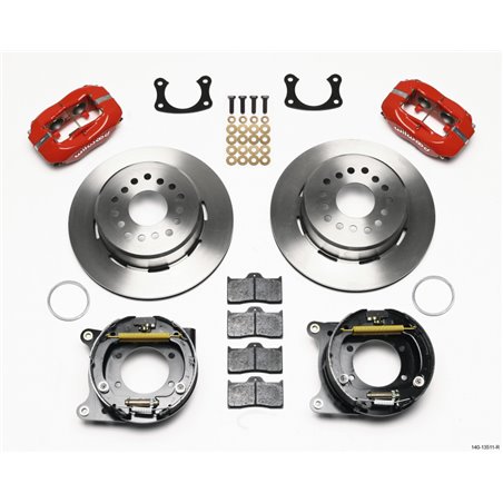 Wilwood Forged Dynalite P/S Park Brake Kit Red BOP Axle 2.75in Bearing 2.75 Offset