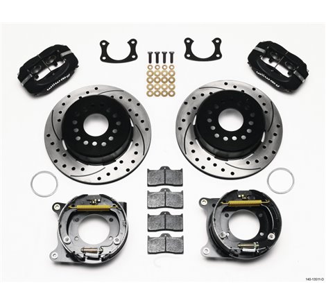 Wilwood Forged Dynalite P/S Park Brake Kit Drilled BOP Axle 2.75in Bearing 2.75 Offset