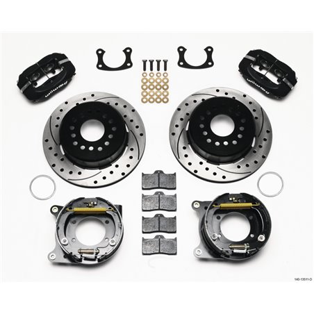 Wilwood Forged Dynalite P/S Park Brake Kit Drilled BOP Axle 2.75in Bearing 2.75 Offset