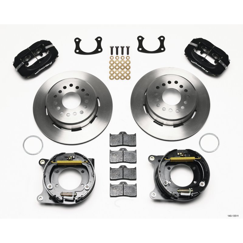 Wilwood Forged Dynalite P/S Park Brake Kit BOP Axle 2.75in Bearing 2.75 Offset