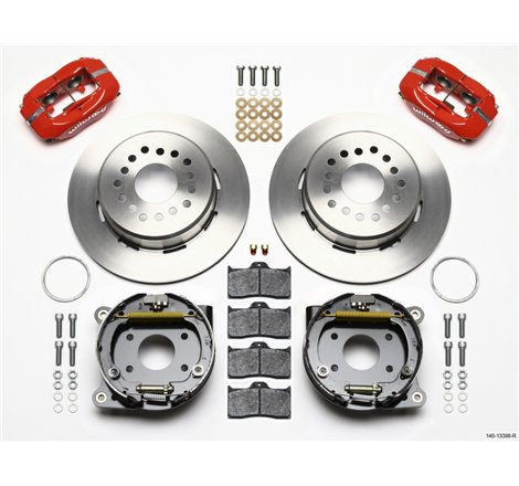 Wilwood Forged Dynalite P/S Park Brake Kit-Red AMC 71-74 2.60in Offset