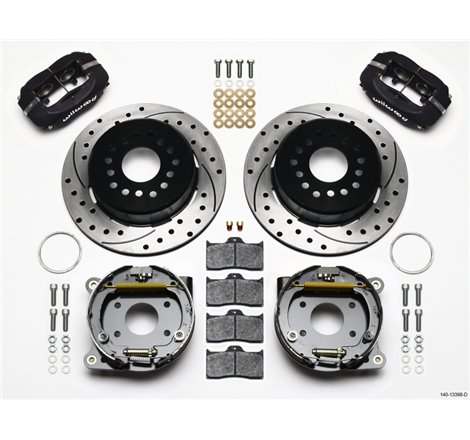 Wilwood Forged Dynalite P/S Park Brake Kit Drilled AMC 71-74 2.60in Offset