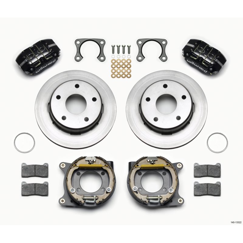 Wilwood Dynapro Lug Mount P/S Park Brake Kit Big Ford 2.36in Off Bronco 5 x 5.50