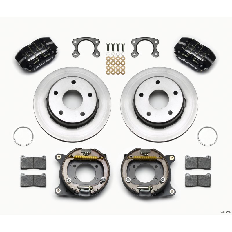 Wilwood Dynapro Lug Mount P/S Park Brake Kit Small Ford 2.36in Off Bronco 5 x 5.50