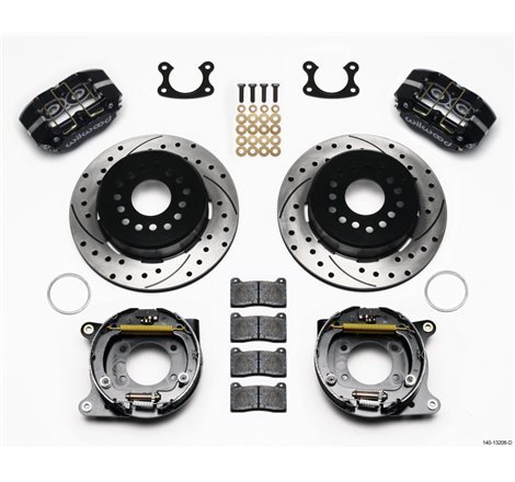 Wilwood Dynapro Dust-Boot P/S Park Brake Kit Drilled Small Ford 2.50in Offset