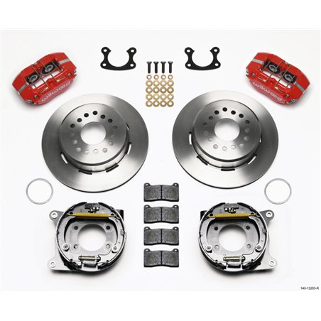 Wilwood Dynapro Dust-Boot P/S Park Brake Kit Red Small Ford 2.66in Offset