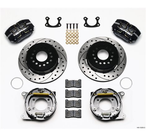 Wilwood Dynapro Dust-Boot P/S Park Brake Kit Drilled Small Ford 2.66in Offset