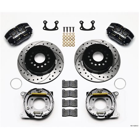 Wilwood Dynapro Dust-Boot P/S Park Brake Kit Drilled Small Ford 2.66in Offset