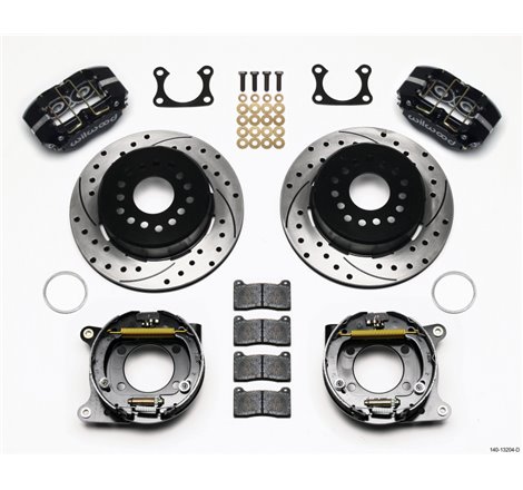 Wilwood Dynapro Dust-Boot P/S Park Brake Kit Drilled Big Ford 2.36in Offset