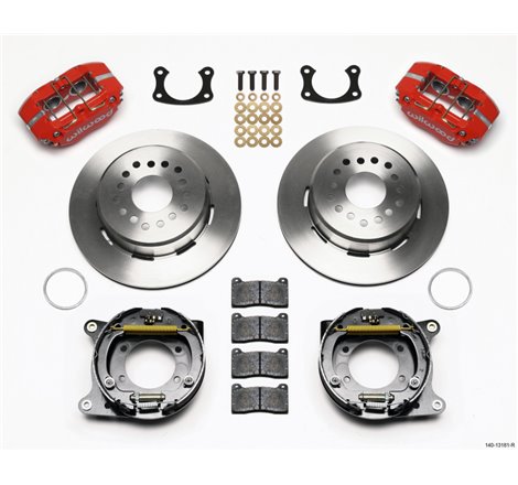 Wilwood Dynapro Lug Mount P/S Park Brake Kit Red New Big Ford 2.50in Offset