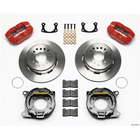 Wilwood Dynapro Lug Mount P/S Park Brake Kit Red New Big Ford 2.50in Offset