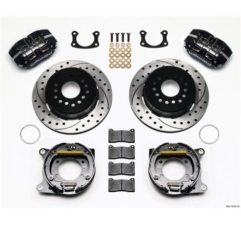 Wilwood Dynapro Lug Mount P/S Park Brake Kit Drilled New Big Ford 2.50in Offset