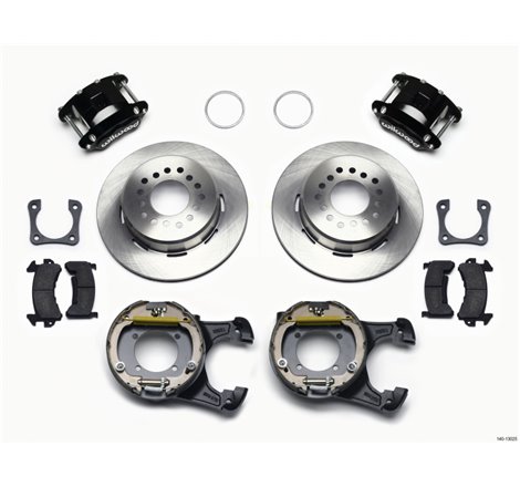 Wilwood D154 P/S Park Brake Kit 12 Bolt 2.81in Offset Staggered Shock