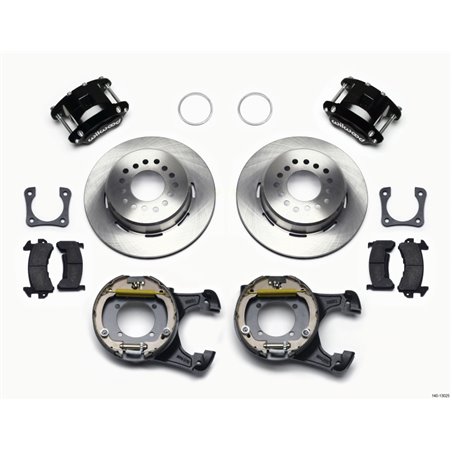 Wilwood D154 P/S Park Brake Kit 12 Bolt 2.81in Offset Staggered Shock