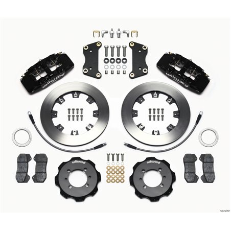 Wilwood Dynapro 6 Front Hat Kit 12.19in 2012 Fiat 500 w/ Lines