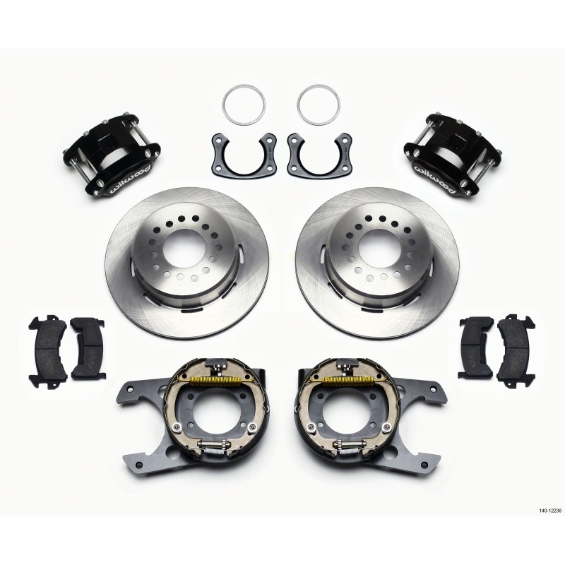 Wilwood D154 P/S Park Brake Kit New Big Ford 2.50in Off Staggerd Mount