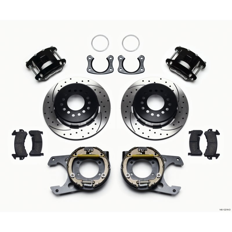 Wilwood D154 P/S Park Brake Kit Drilled Big Ford New Style 2.36in Offset