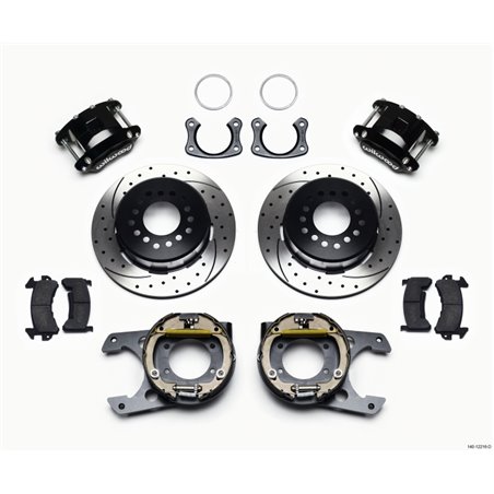 Wilwood D154 P/S Park Brake Kit Drilled Big Ford New Style 2.36in Offset