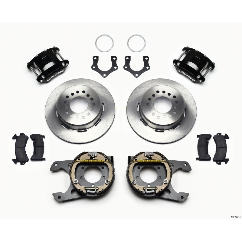 Wilwood D154 P/S Park Brake Kit Mopar/Dana 2.36in Off w/Snap Ring Brng