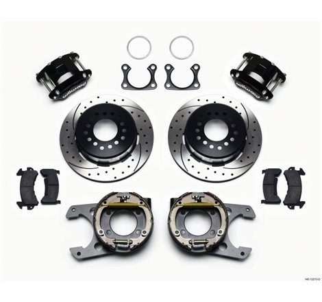 Wilwood D154 P/S Park Brake Kit Drilled Big Ford 2.36in Offset