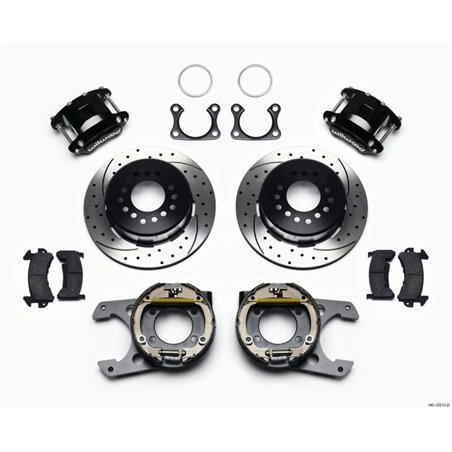 Wilwood D154 P/S Park Brake Kit Drilled Big Ford 2.36in Offset