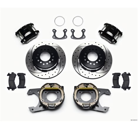 Wilwood D154 P/S Park Brake Kit Drilled Small Ford 2.50in Offset