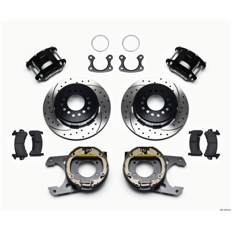 Wilwood D154 P/S Park Brake Kit Drilled Small Ford 2.66in Offset