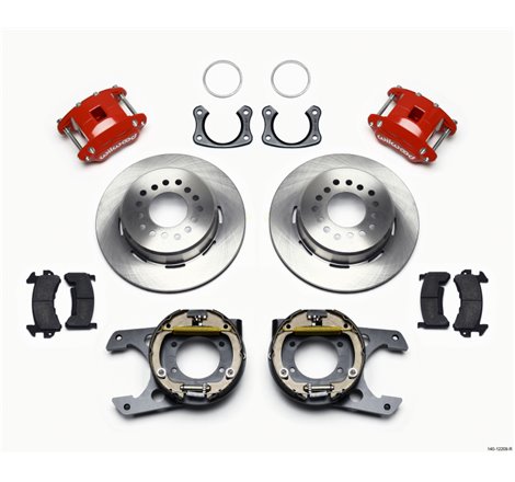 Wilwood D154 P/S Park Brake Kit Red New Big Ford 2.50in Offset