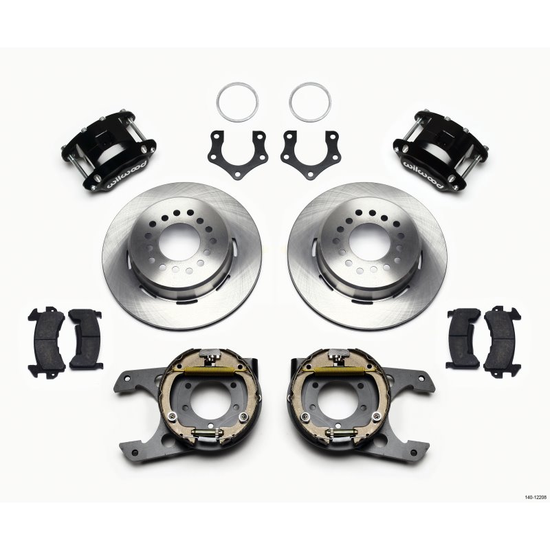 Wilwood D154 P/S Park Brake Kit Mopar/Dana 2.50in Off w/Snap Ring Brng