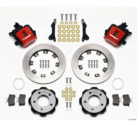 Wilwood Combination Parking Brake Rear Kit 12.19in Red 2006-Up Civic / CRZ