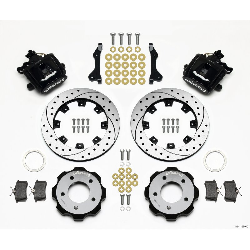 Wilwood Combination Parking Brake Rear Kit 12.19in Drilled 2006-Up Civic / CRZ