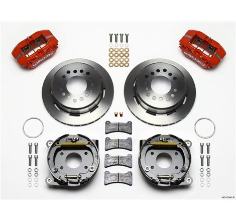 Wilwood Dynapro Low-Profile 11.00in P-Brake Kit - Red AMC 71-74 2.60in Offset