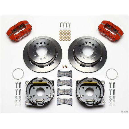 Wilwood Dynapro Low-Profile 11.00in P-Brake Kit - Red AMC 71-74 2.60in Offset